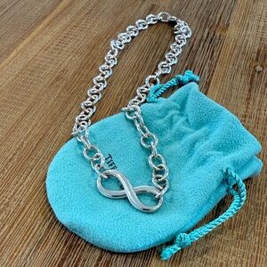 Tiffany & Co. Silver Infinity Chain Necklace